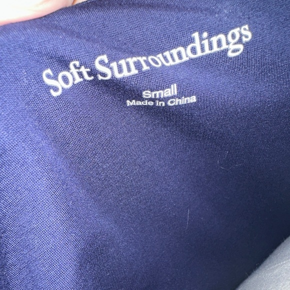 Soft Surroundings Cassandra Dress in Navy Blue - Picture 3 of 5